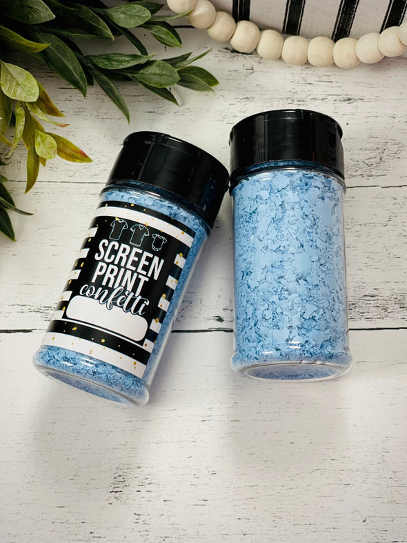 Bibbidi Bobbidi Blue Screen Print Confetti| Shirt Confetti| Shirt Sprinkles| Shirt Making| Screen Confetti| Screen Print Confetti| - Southbound Supply Co.