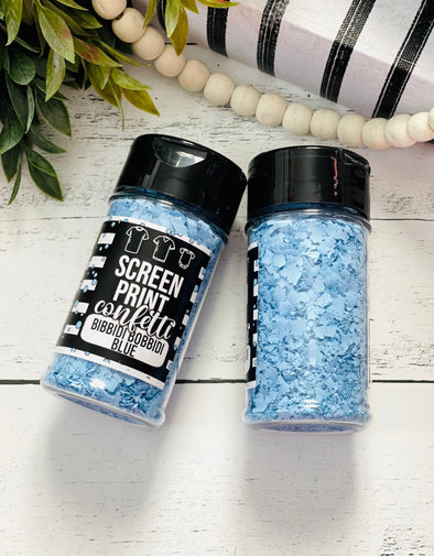 Bibbidi Bobbidi Blue Screen Print Confetti| Shirt Confetti| Shirt Sprinkles| Shirt Making| Screen Confetti| Screen Print Confetti| - Southbound Supply Co.