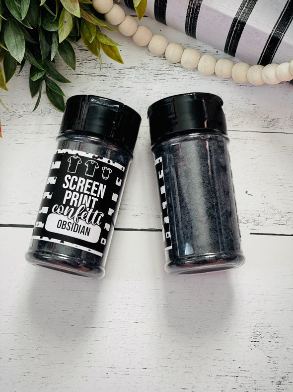 Black Screen Print Confetti| Shirt Confetti| Shirt Sprinkles| Shirt Making| Screen Confetti| Screen Print Confetti| Tee Confetti| Confetti - Southbound Supply Co.