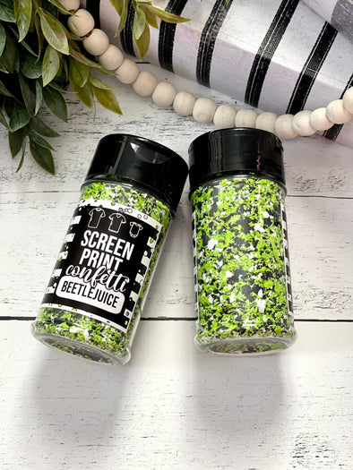 Beetle Green Screen Print Confetti