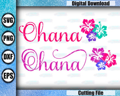 Ohana Svg Cut File; Cricut Cut File; Cameo; Silhouette; Family; Ohana Means Family Svg - Southbound Supply Co.