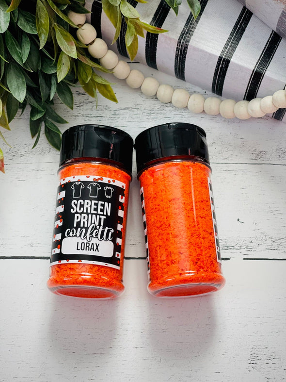 Orange Screen Print Confetti| Shirt Confetti| Shirt Sprinkles| Shirt Making| Screen Confetti| Screen Print Confetti| Tee Confetti| Confetti - Southbound Supply Co.