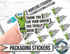 Packaging Stickers| You Totally Rock Stickers| Small Business Stickers| Vinyl Stickers| Mailing Stickers| Thank You Stickers| Thank you - Southbound Supply Co.