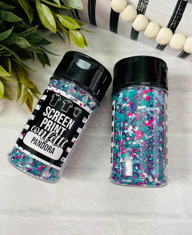 Pandora Screen Print Confetti| Shirt Confetti| Shirt Sprinkles| Shirt Making| Screen Confetti| Screen Print Confetti| Tee Confetti| Confetti - Southbound Supply Co.