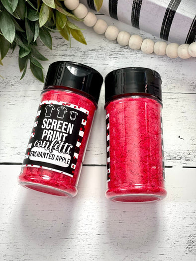 Red Screen Print Confetti| Shirt Confetti| Shirt Sprinkles| Shirt Making| Screen Confetti| Screen Print Confetti| Tee Confetti| Confetti - Southbound Supply Co.