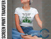 Wishabitch Woods Screen Print Transfer; Shirt Transfer; Shirt Making; DIY; Screen Prints; She lives in wishabitch woods; Full Color; - Southbound Supply Co.