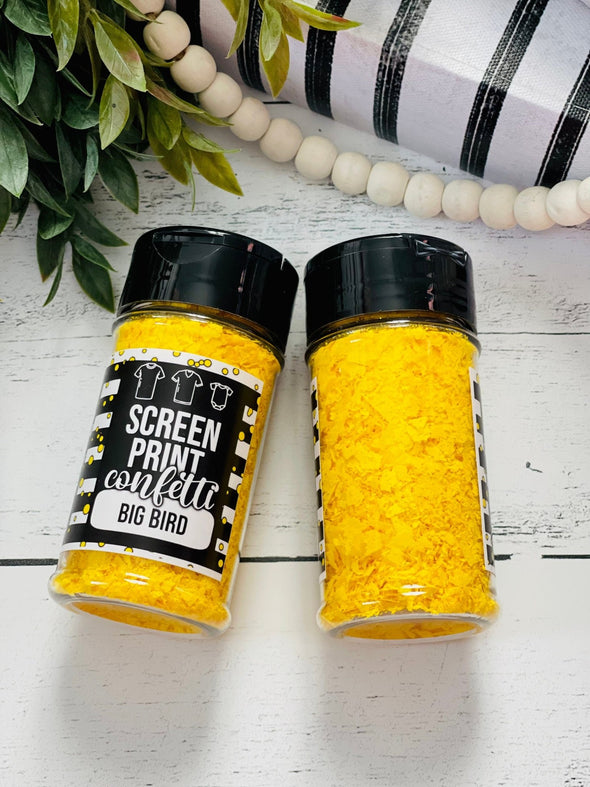 Yellow Screen Print Confetti| Shirt Confetti| Shirt Sprinkles| Shirt Making| Screen Confetti| Screen Print Confetti| Tee Confetti| Confetti - Southbound Supply Co.